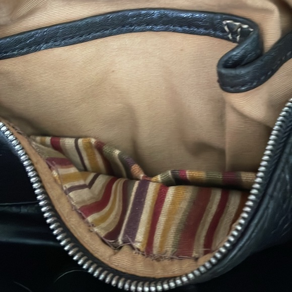 Black Leather Boho Bag - Picture 2 of 8